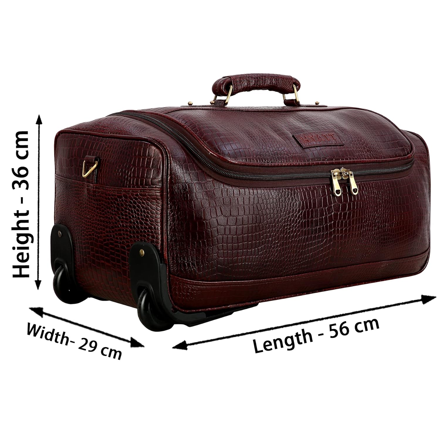 Leather Duffel Trolley - The Weekender
