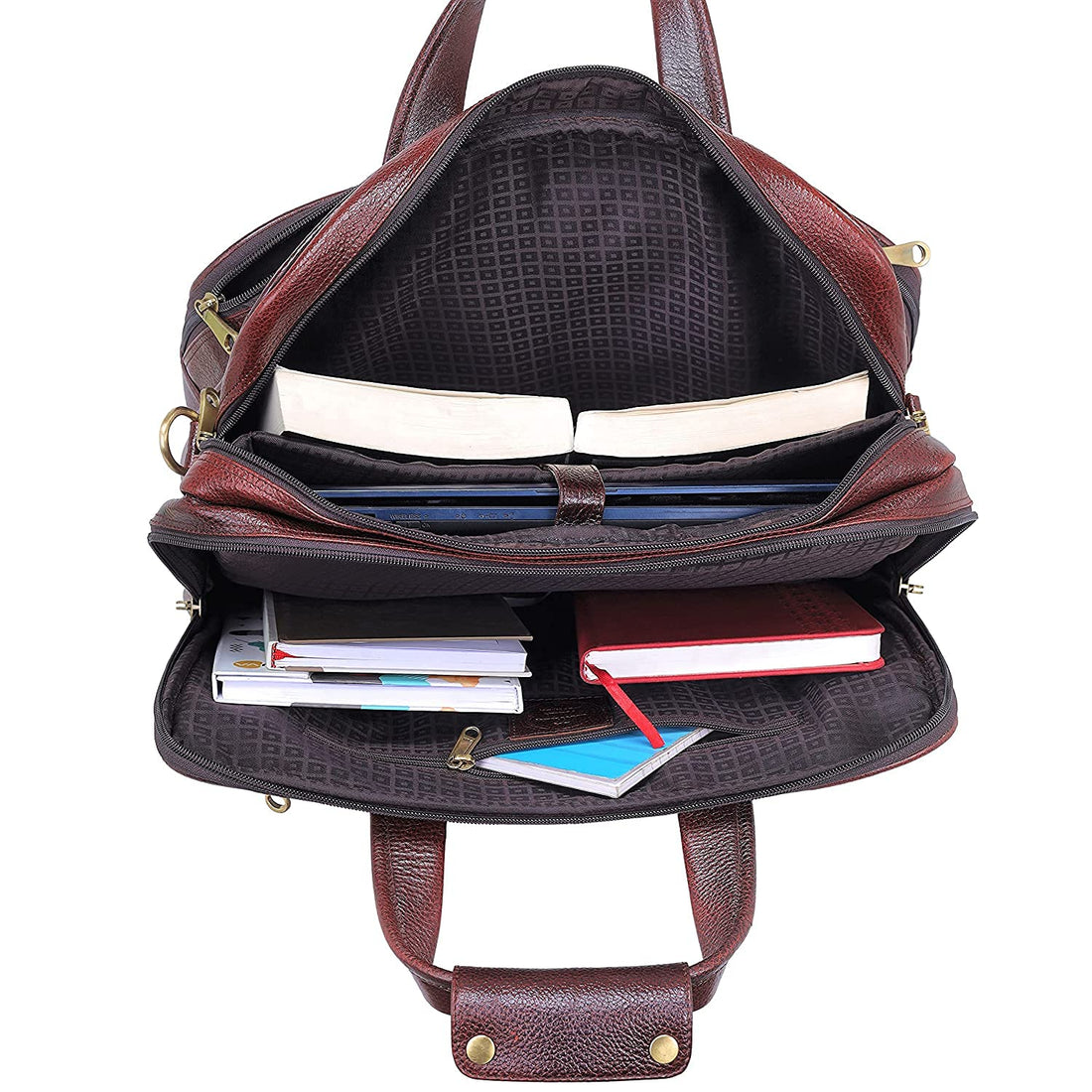 16 Inch Men's Leather Briefcase Bags