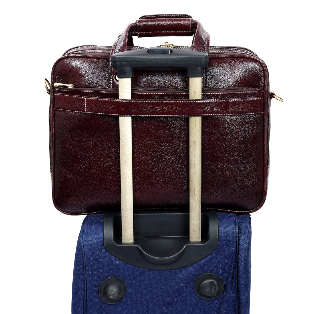 HAYAT Leather Accessories 16 Inch Men's Leather Briefcase Laptop Office Bag