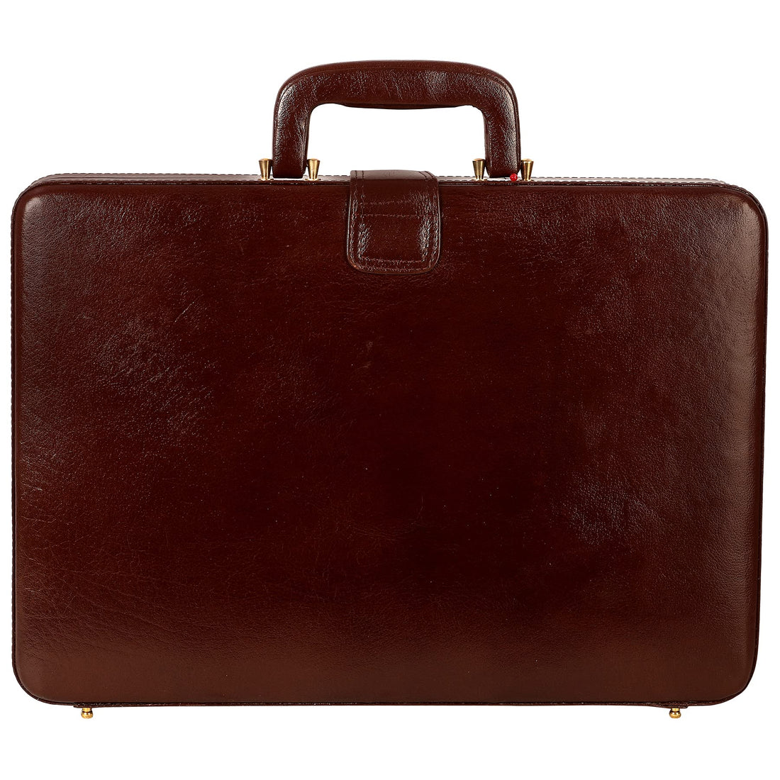 HAYAT Leather Accessories Natural Leather Briefcase for Men 24 litres Capacity Dimension-L-17 X H-12 X W-2.5 Inch Weight-1.4 KG