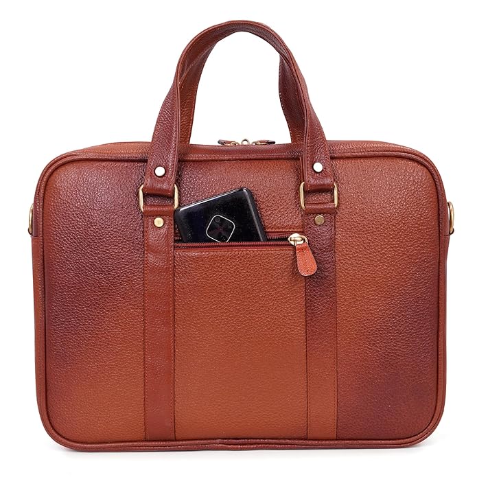 Leather Laptop Bag - Timber Line