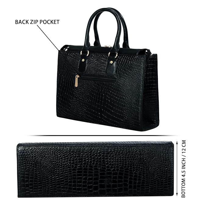 Croco Leather Handbag - PRADA