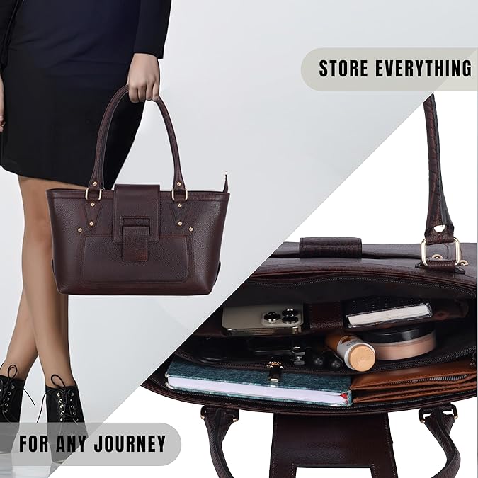 Leather Tote Bag - The Boat