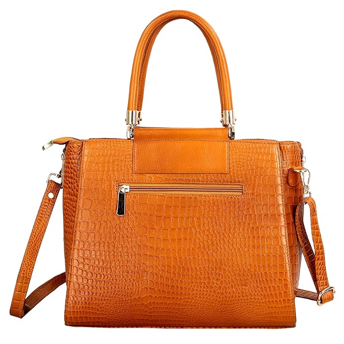 Croco Leather Handbag - MULBERRY