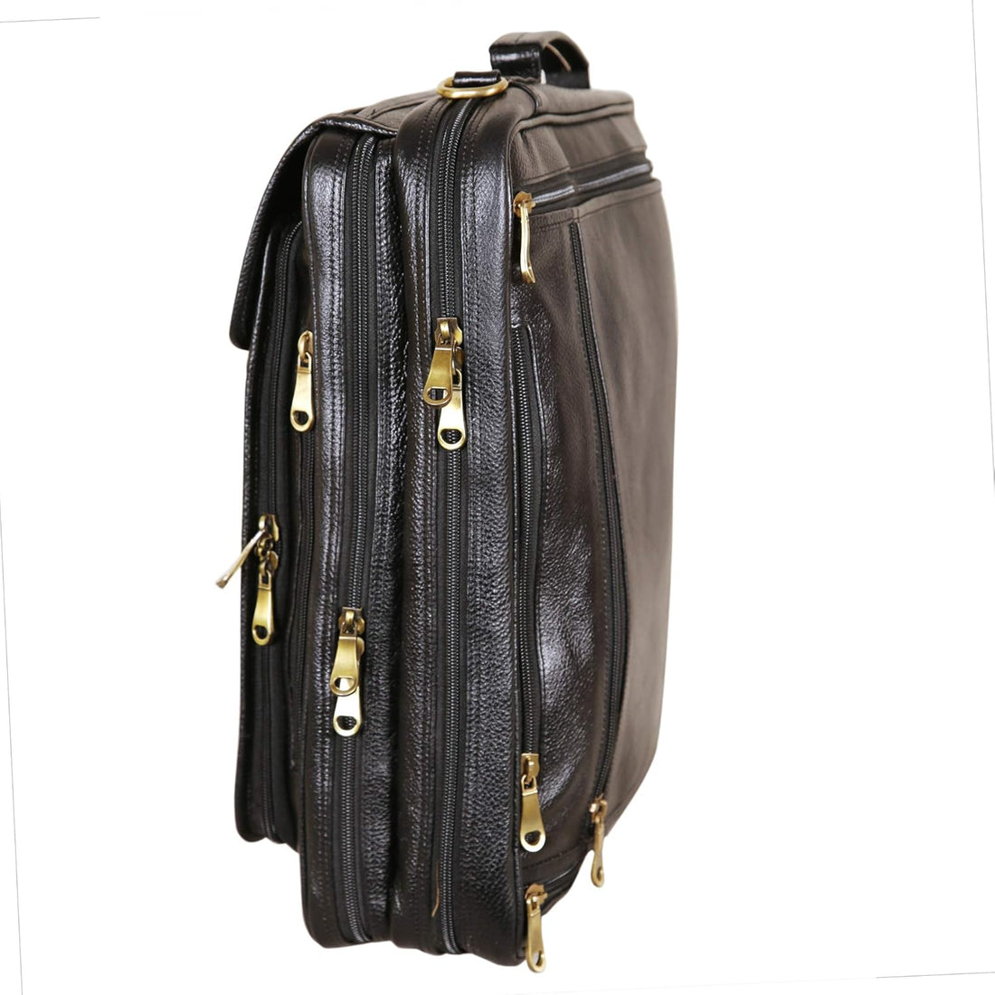 Leather Laptop Backpack Cum Office Bag - Convertible