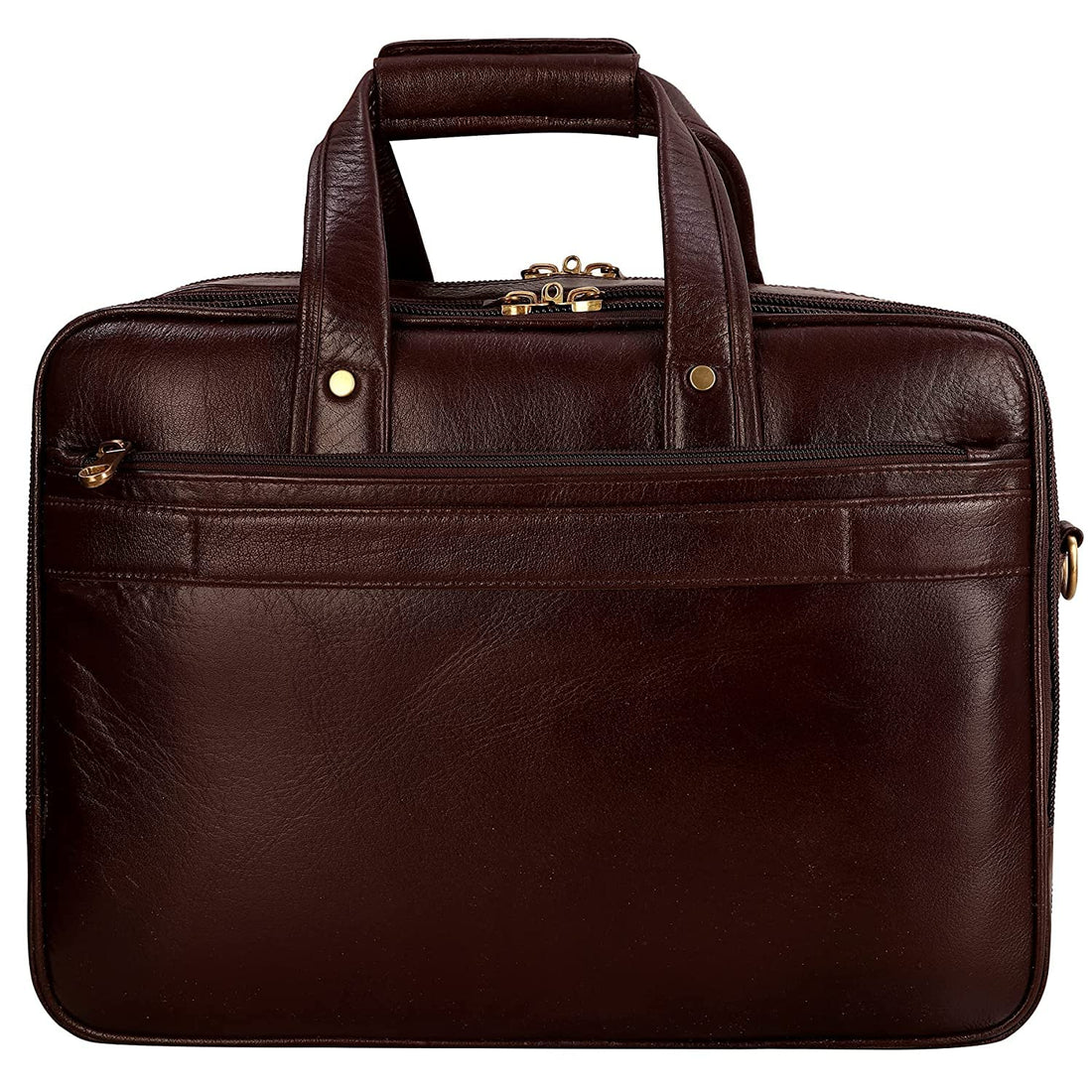 16 Inch - 24 litres Capacity Leather Laptop Office Briefcase for Men