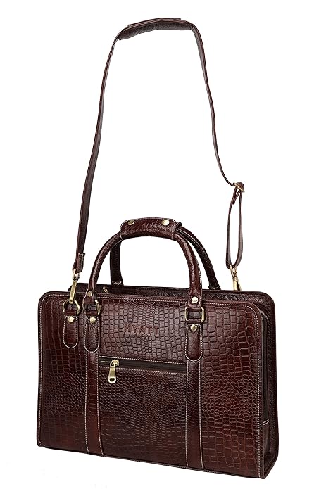 Leather Laptop Briefcase - New Basket