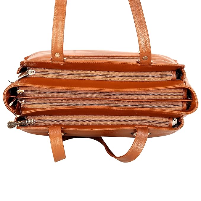 Leather Shoulder Bag - Solid