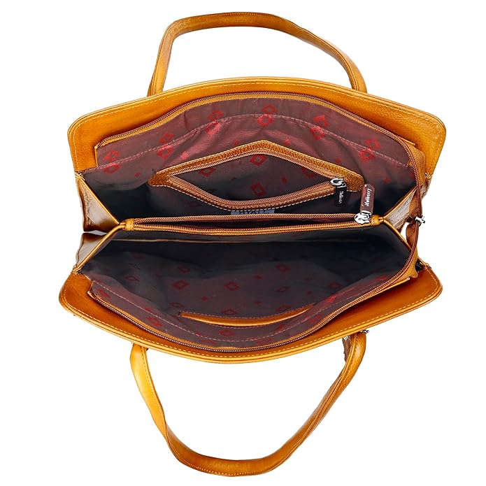 Leather Tote Bag - Vertica