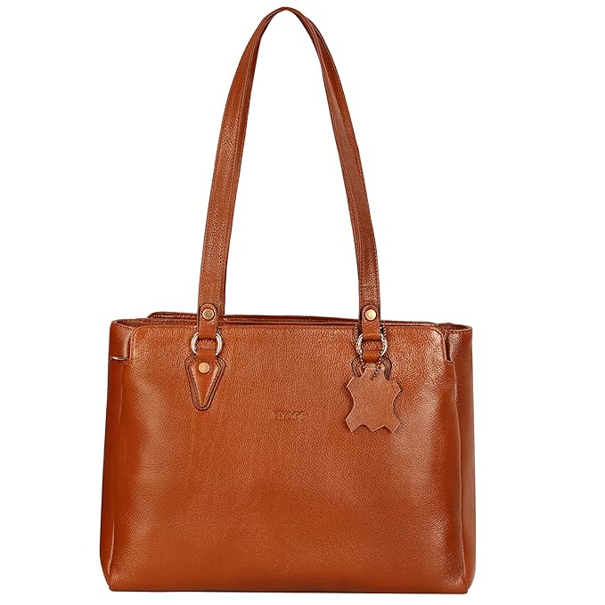 Leather Shoulder Bag - Solid