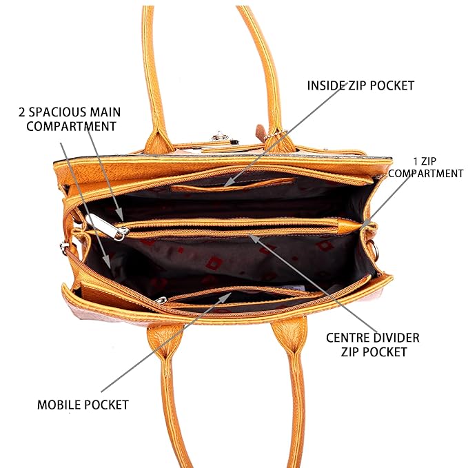 Croco Leather Handbag - The Harmass