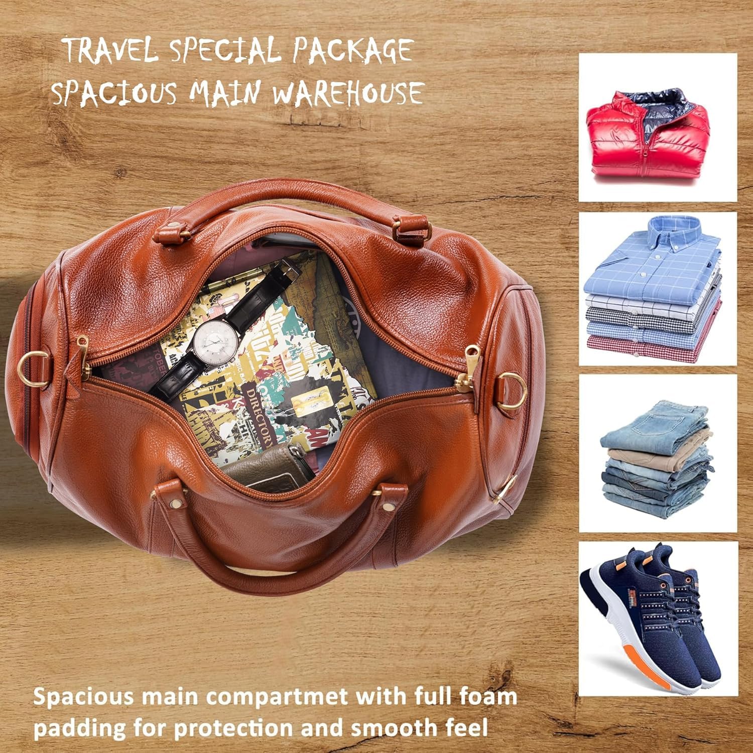 Leather Duffel Bag - Unknown