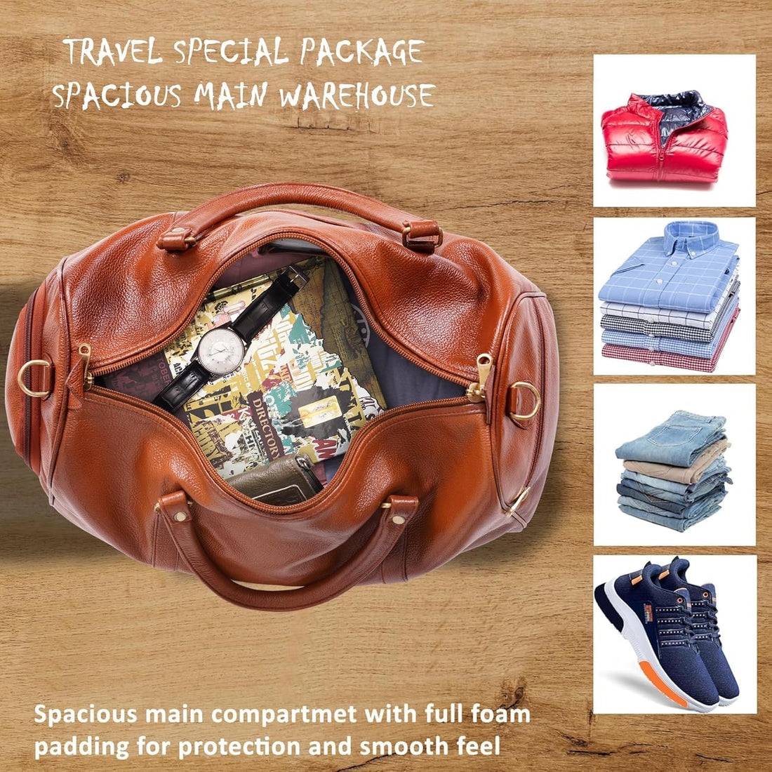 Leather Duffel Bag - Unknown