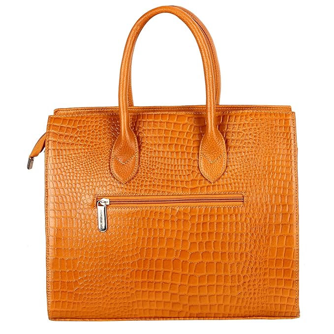 Croco Leather Handbag - The Harmass