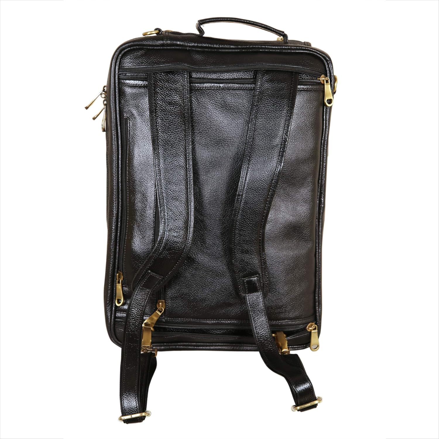 Leather Laptop Backpack Cum Office Bag - Convertible