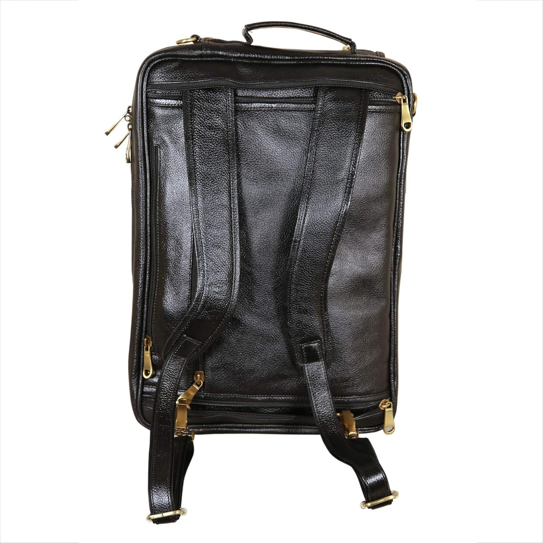 Leather Laptop Backpack Cum Office Bag - Convertible