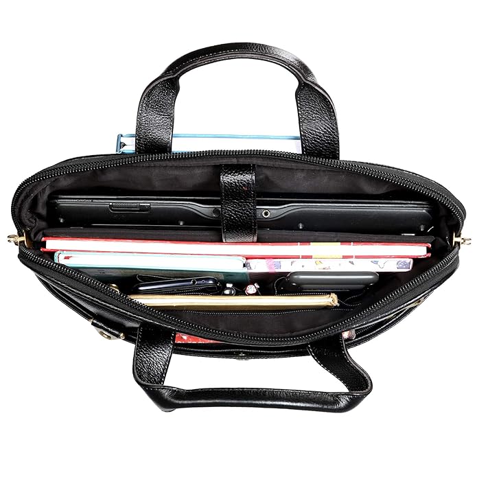 Leather Laptop Bag - The Expandable
