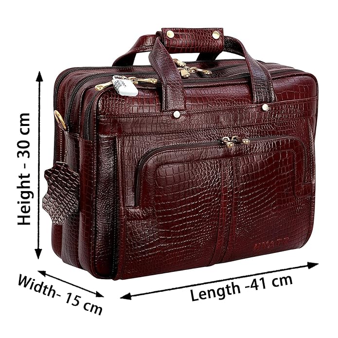 Leather Office Bag - Time Machine