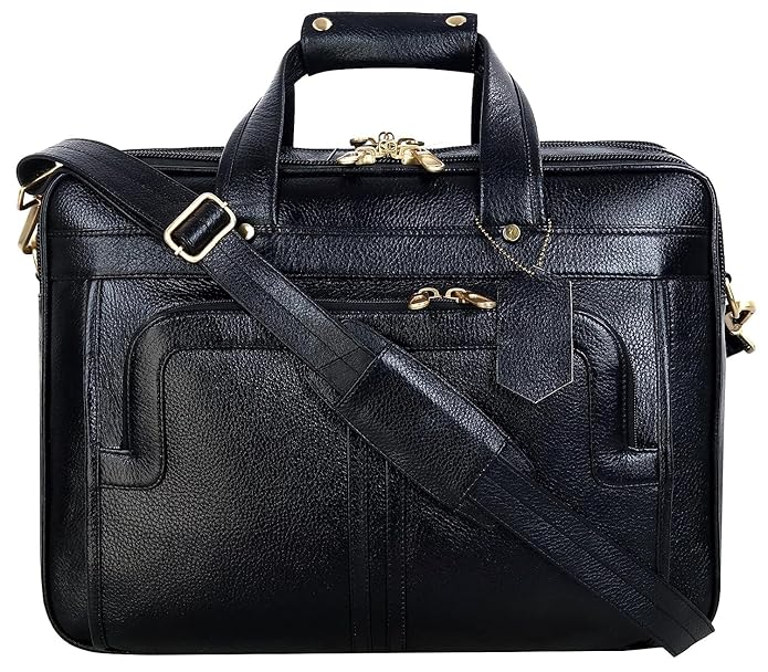 Leather Office Bag - Time Machine