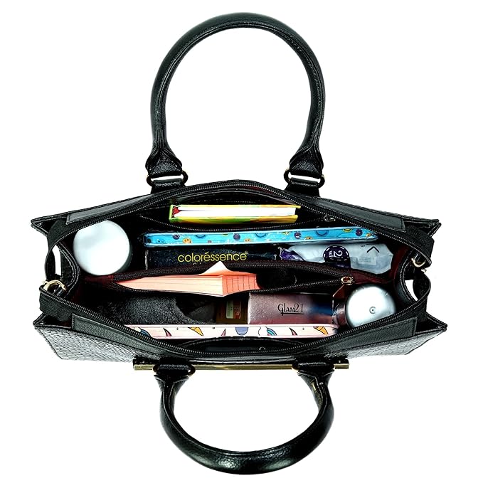 Croco Leather Handbag - PRADA