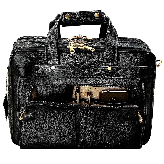 Leather Office Bag - Time Machine