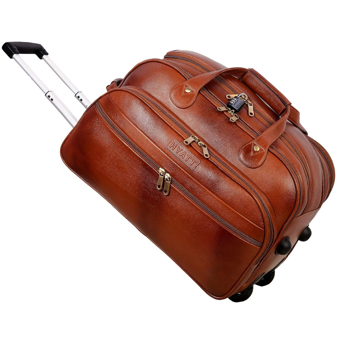 Leather Duffel Trolley - The Swift