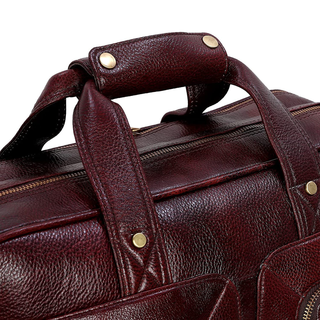 HAYAT Leather Accessories 24 litres Full Grain Natural Leather Briefcase Messenger & Shoulder Bags