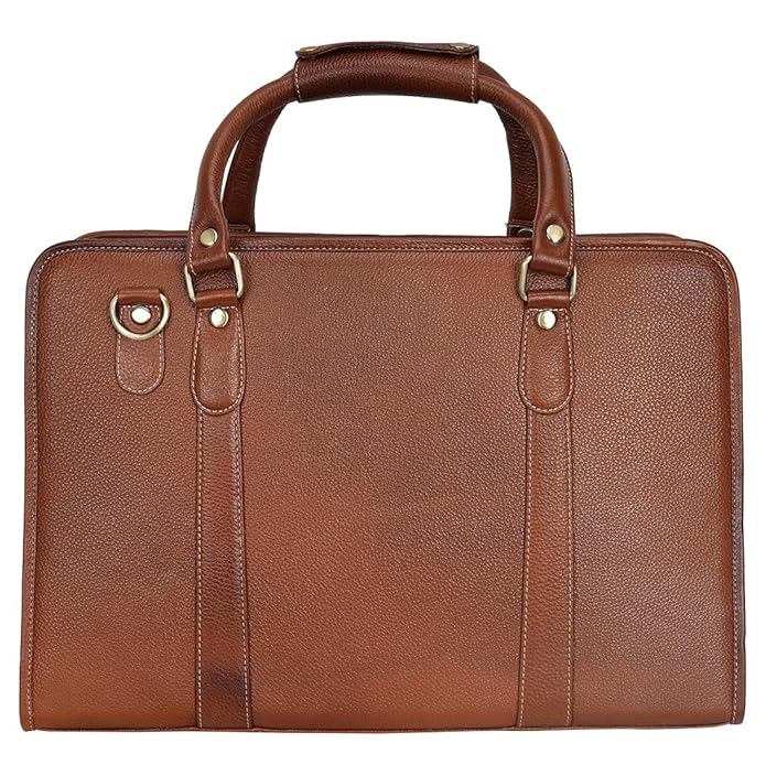 Leather Laptop Briefcase - New Basket