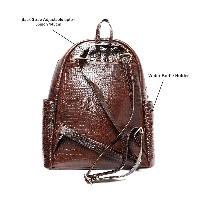 Leather Laptop Backpack - Convertible