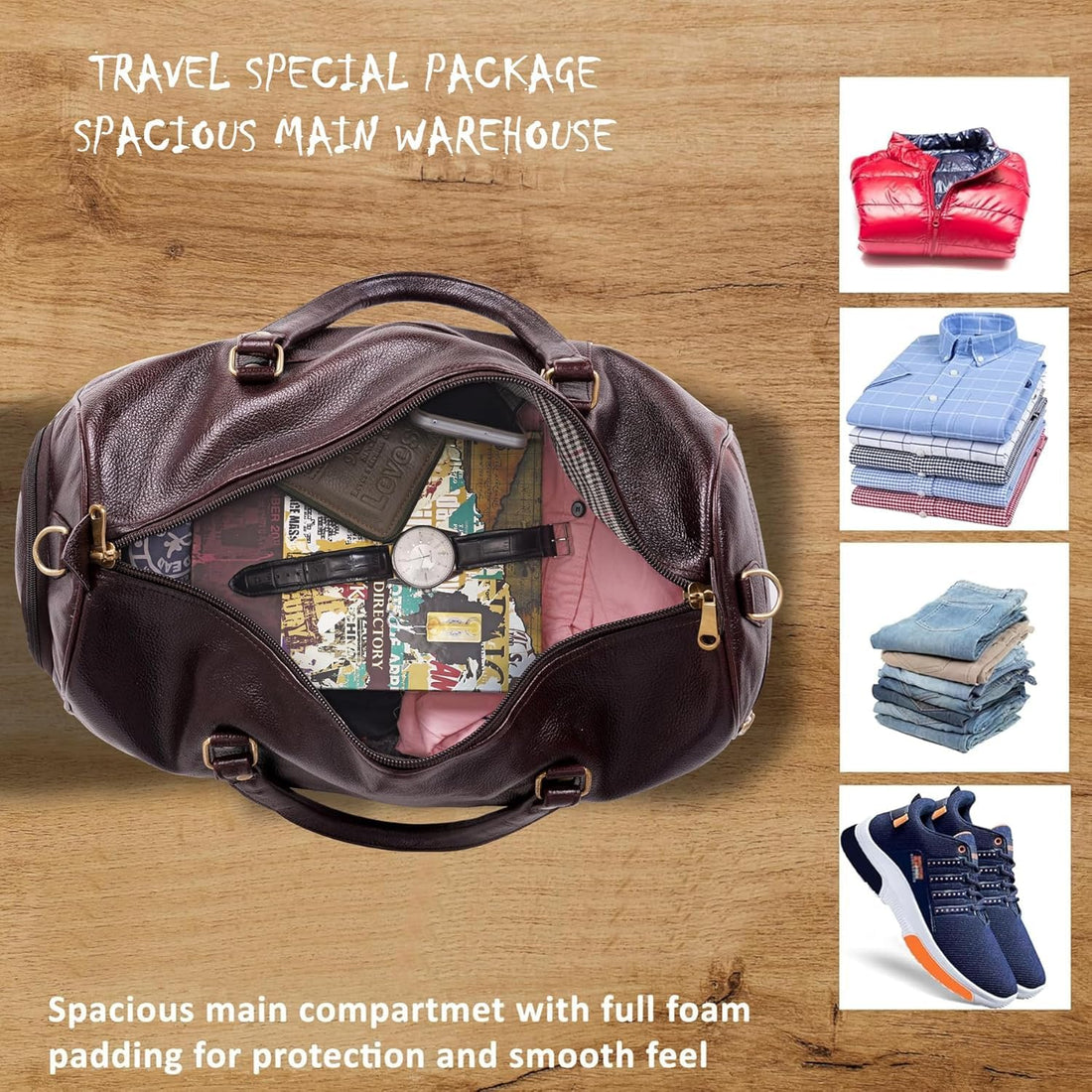 Leather Duffel Bag - Unknown