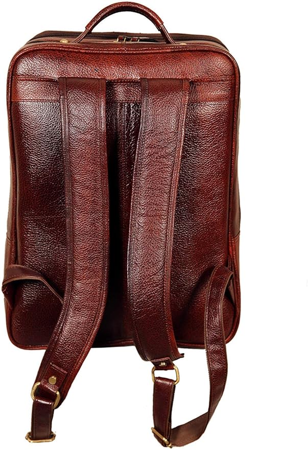 Leather Laptop Backpack - Four Line