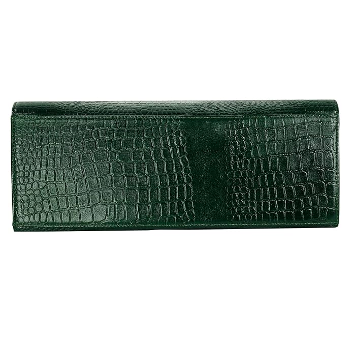 Croco Leather Handbag - The Milano