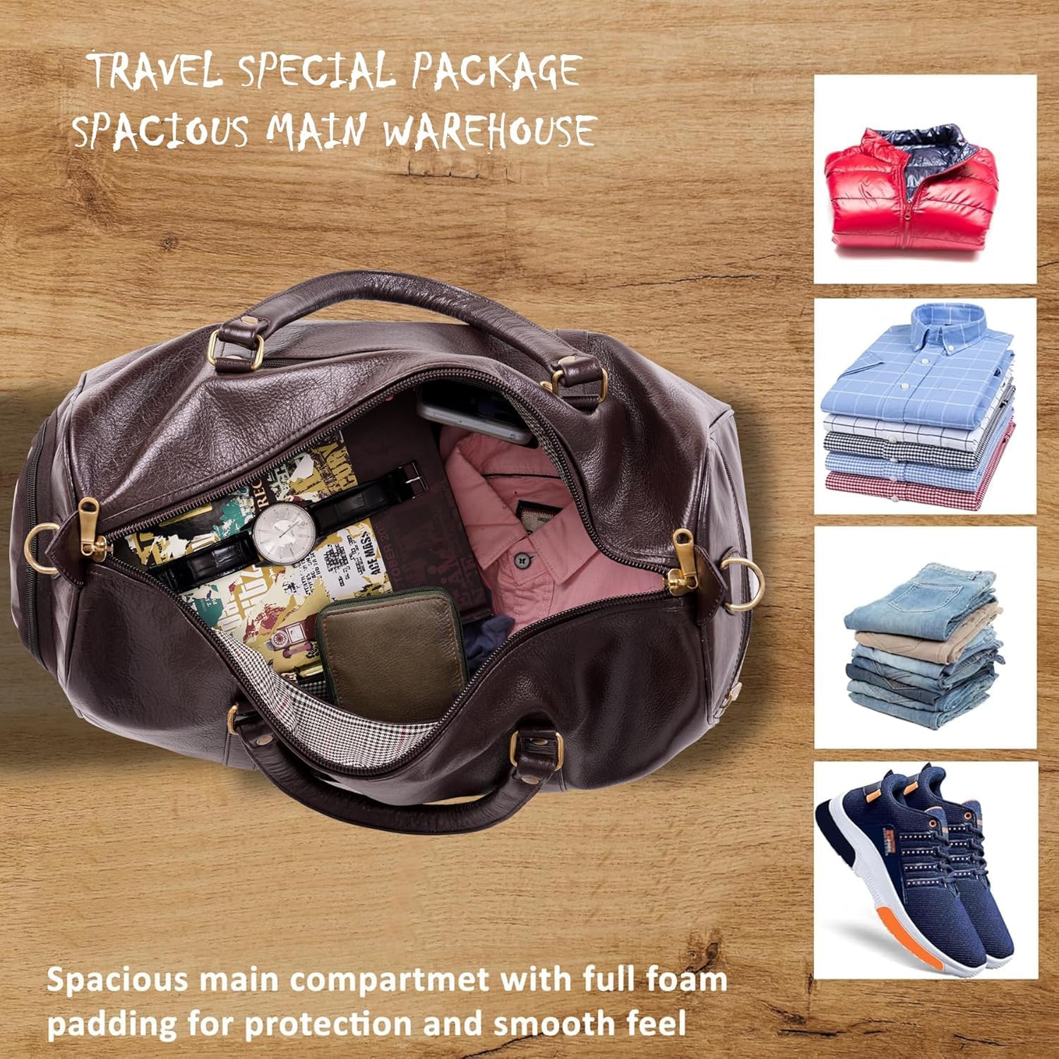 Leather Duffel Bag - Unknown