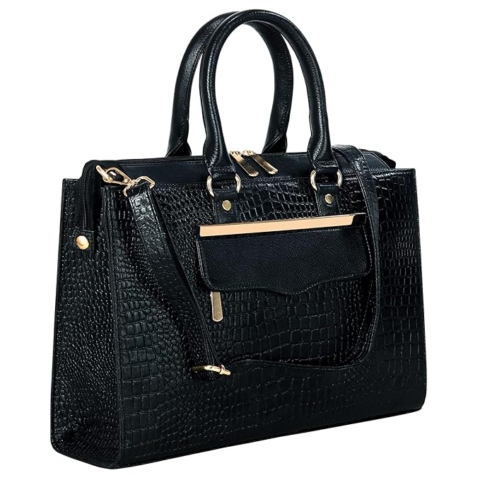Croco Leather Handbag - PRADA