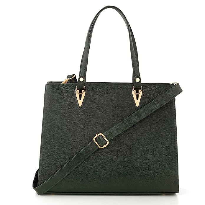 Women's Leather Handbag - Recta