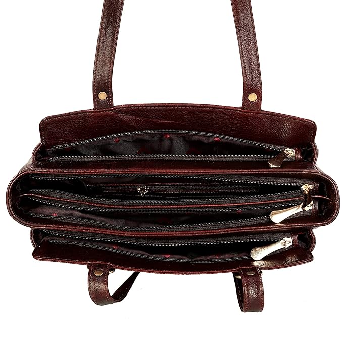 Leather Shoulder Bag - Solid