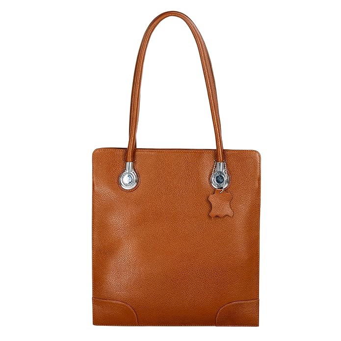Leather Tote Bag - Vertica