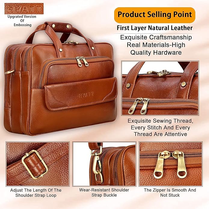 Leather Office Bag - Moochies
