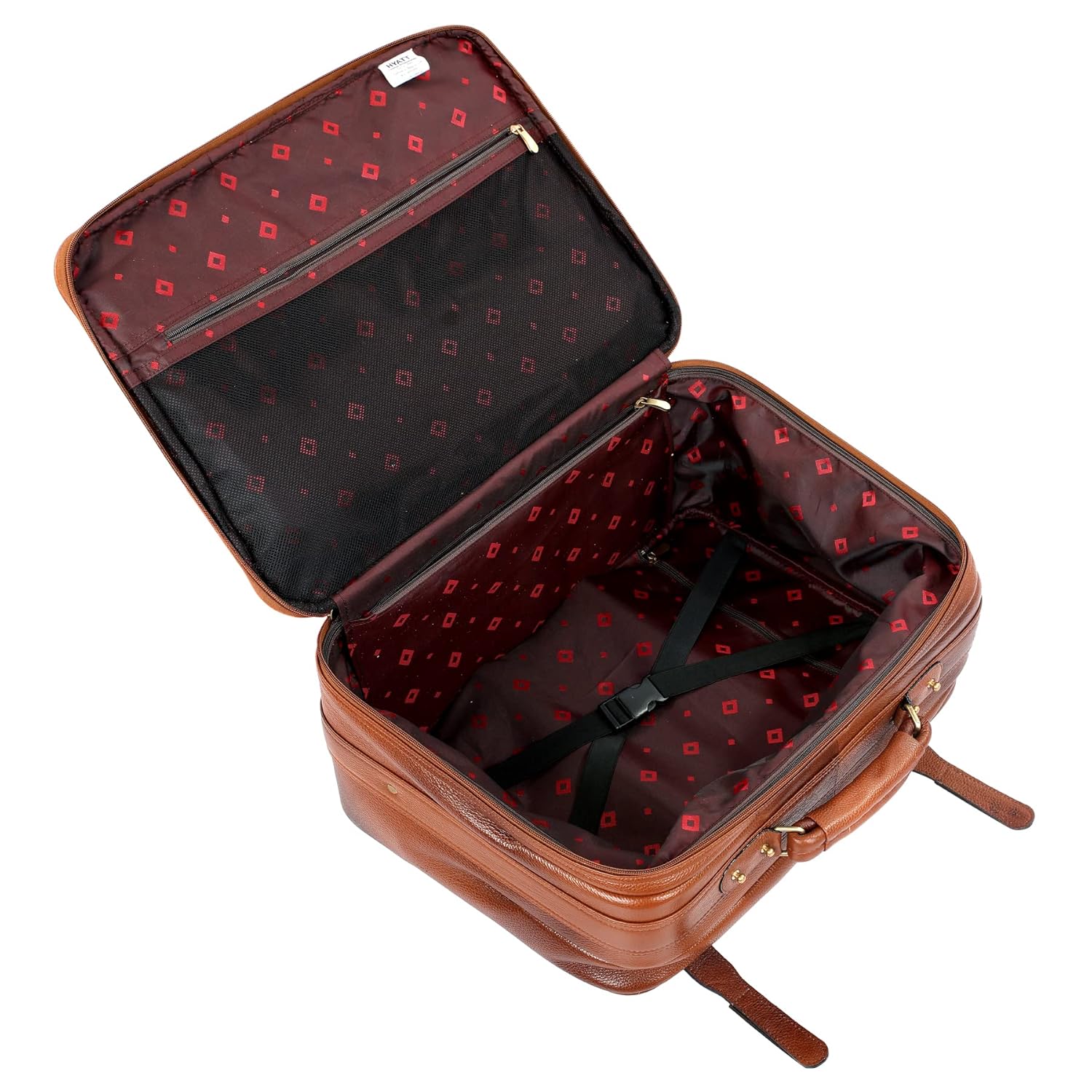 Leather Laptop Roller Trolley - The Overnighter