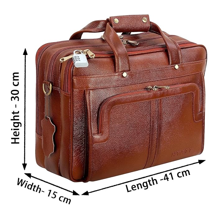 Leather Office Bag - Time Machine