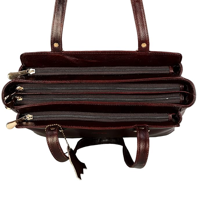 Leather Shoulder Bag - Solid