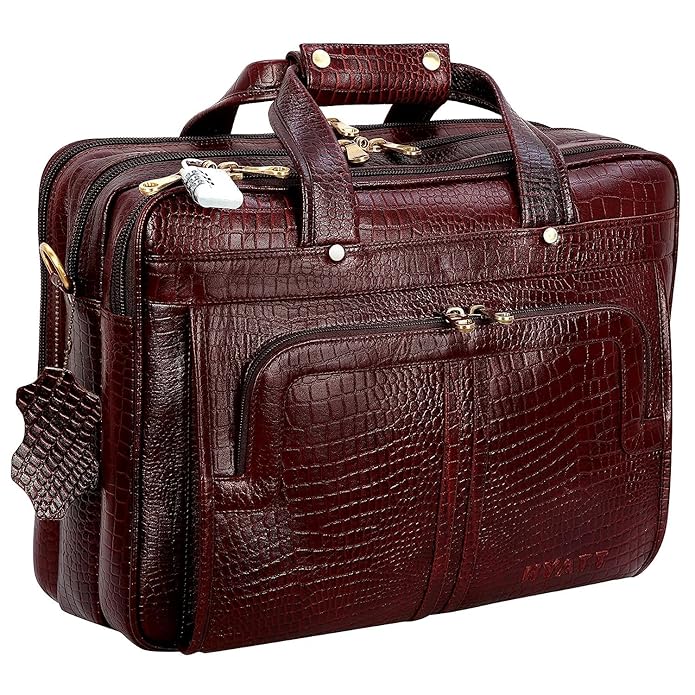 Leather Office Bag - Time Machine