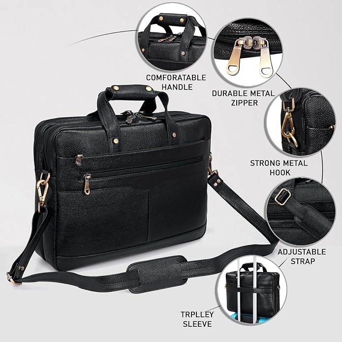Leather Messenger Bag - The Prime