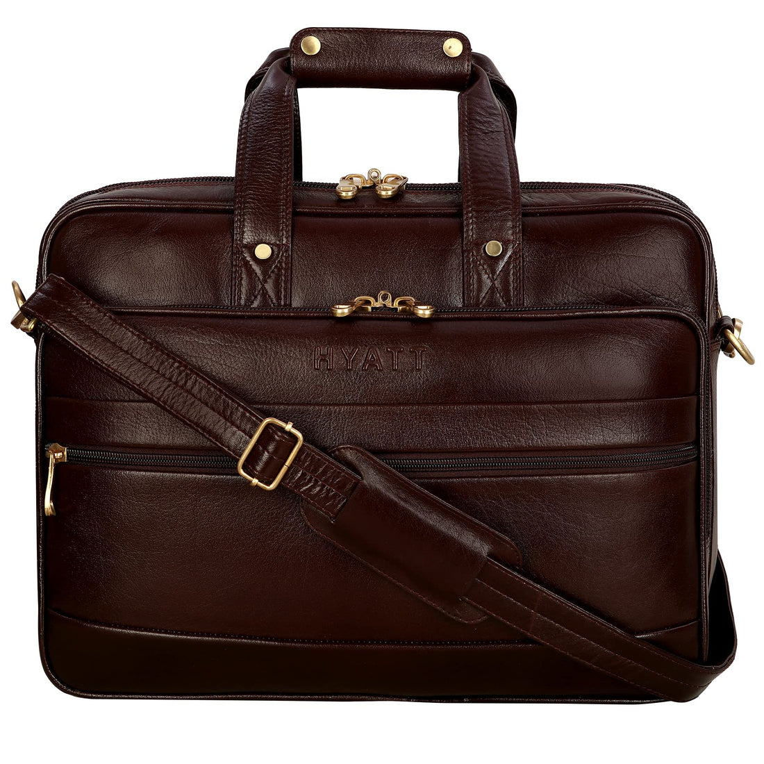 HAYAT Leather Accessories 16 Inch Italian Leather Laptop Bags for Men