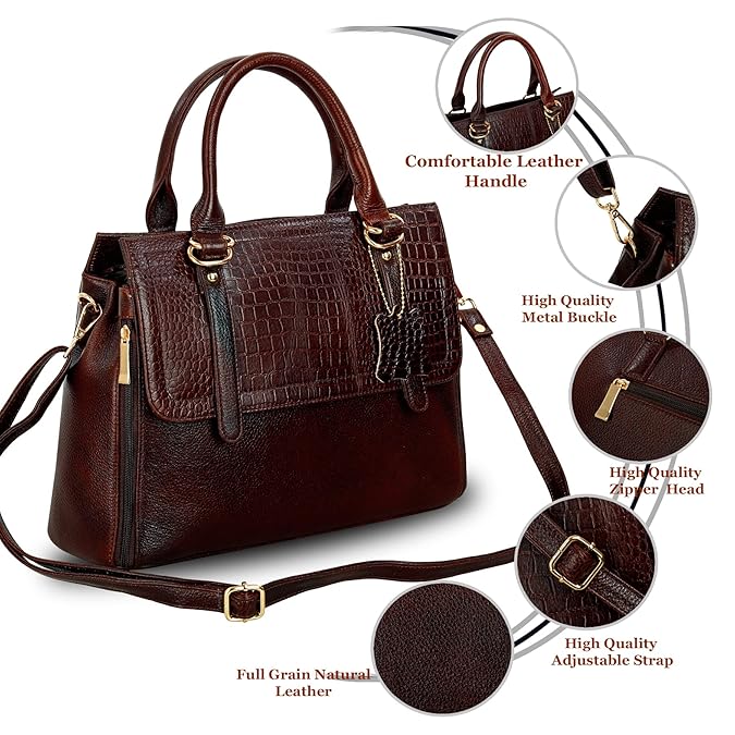 Leather Handbag For Women - MK