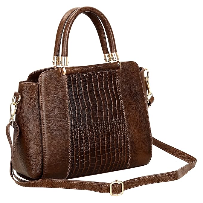 Leather Satchel Handbag - Zik Zak