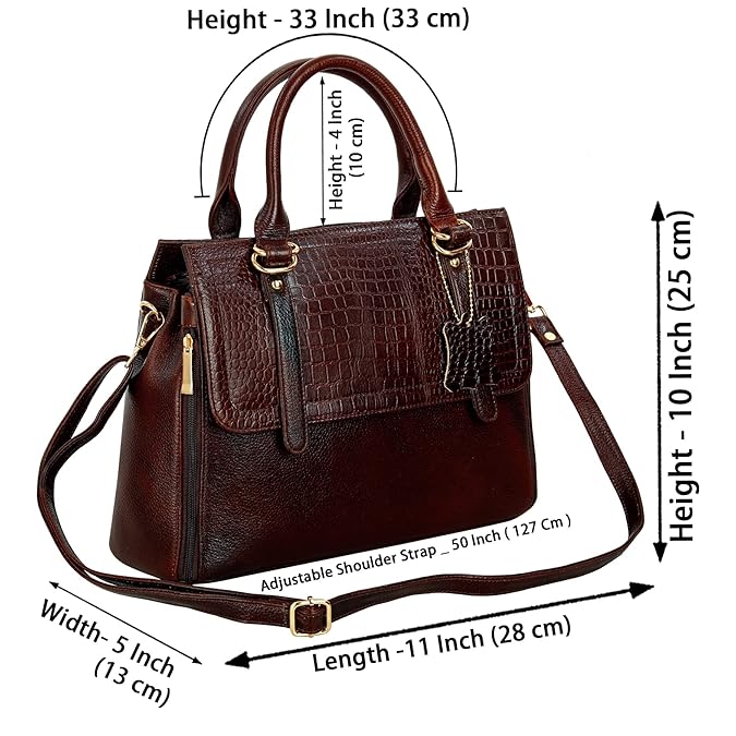 Leather Handbag For Women - MK