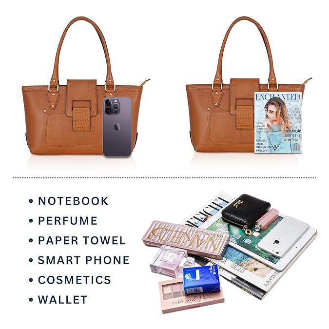 Leather Tote Bag - The Boat