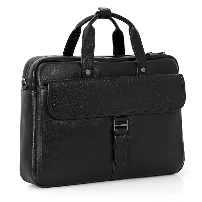 Leather Laptop Bag - DM