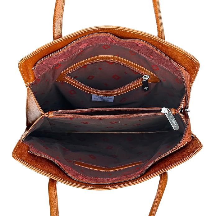 Leather Tote Bag - Vertica